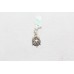 Pendant 925 Sterling Silver Oxidized charm turquoise unisex C 295